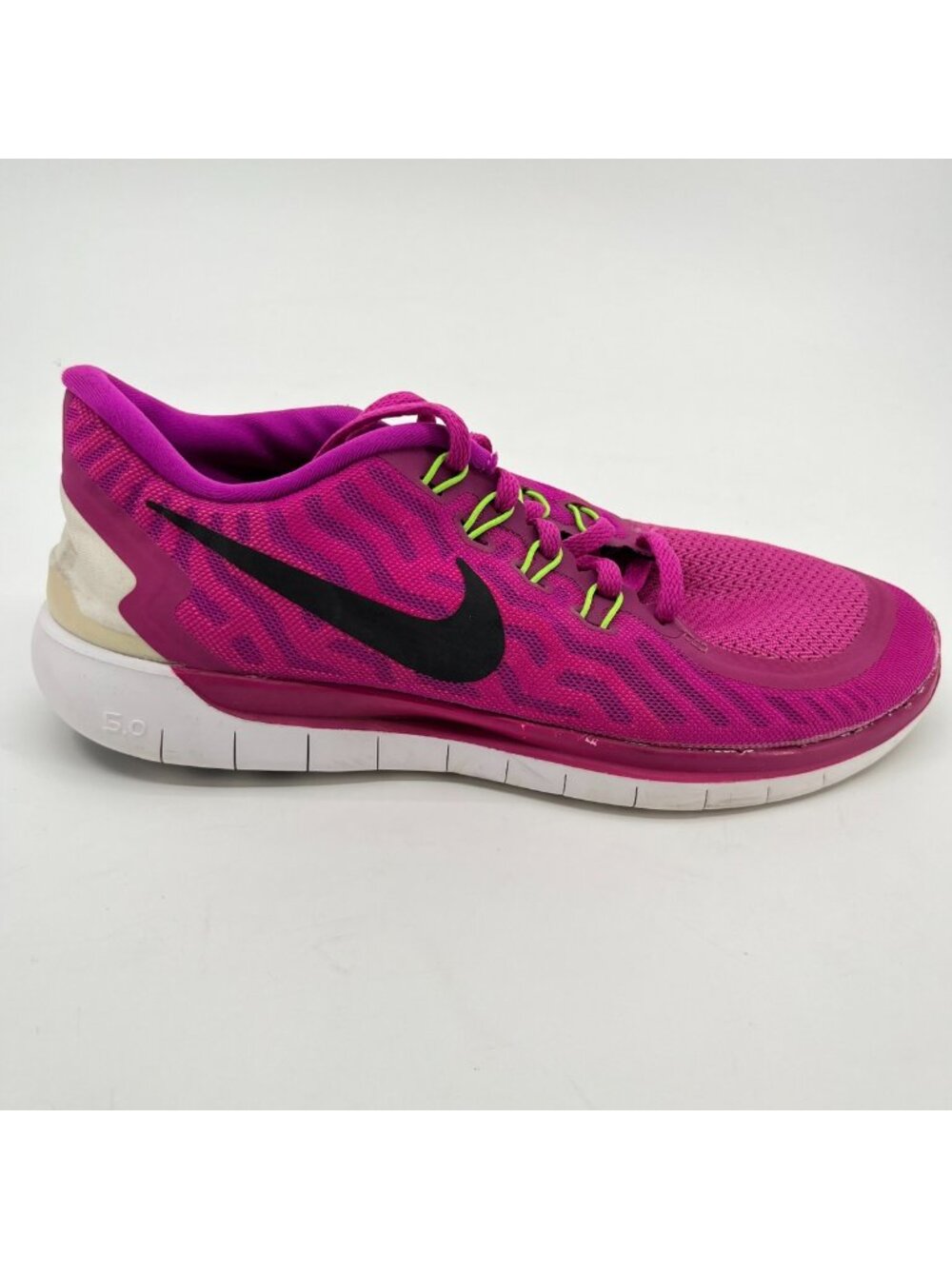 Nike Free 5.0 Womens Size 10 Hot Pink Black Athletic Running Shoes Sneakers
